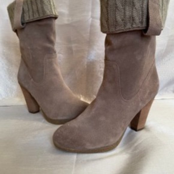 Steve Madden Tan Suede Boots - Picture 1 of 8
